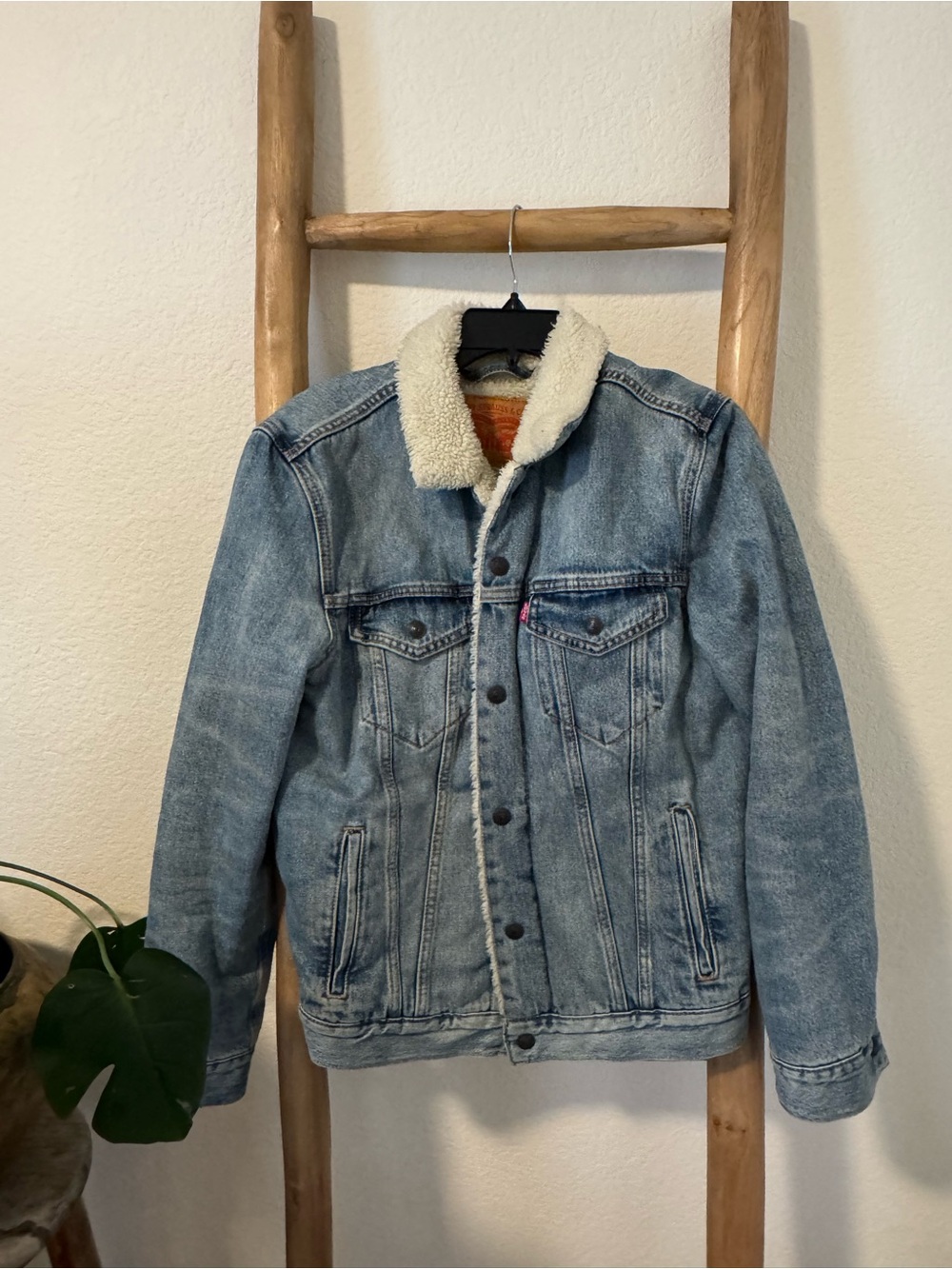 Levi Denim Sherpa-Lined Jacket